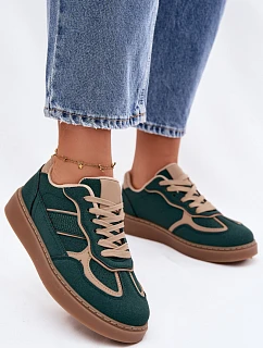 Nízké dámské tenisky Zelené Brenelle