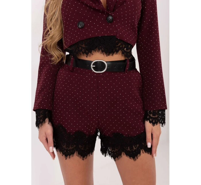 IT SN šortky FL9965.88 tmavo červená IT SN šortky FL9965.88 tmavo červená