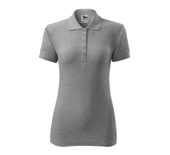 Bavlnené dámske polo tričko tmavosivé Bavlnené dámske polo tričko tmavosivé