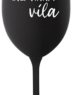 (NO)WINE FAITH - čierny pohár na víno 350 ml
