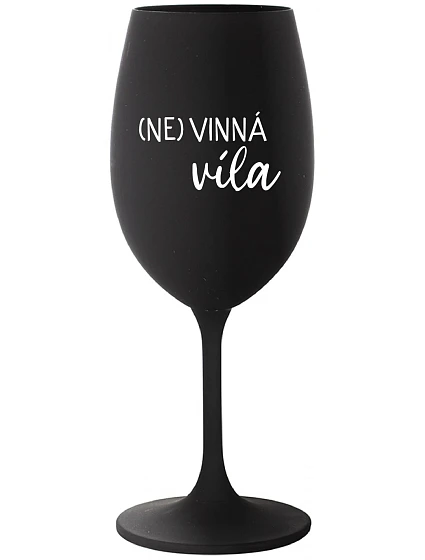 (NO)WINE FAITH - čierny pohár na víno 350 ml