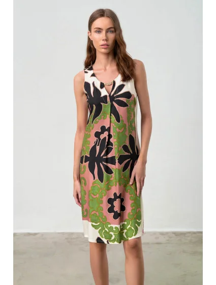 Dámske letné šaty Folegandros 18438 čierna vzor - Vamp