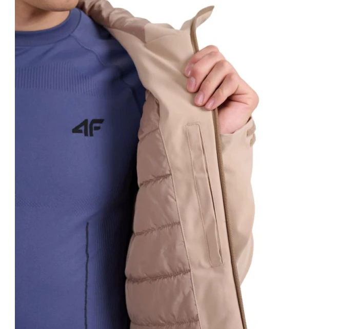 Pánska lyžiarska bunda 4F M0787 beige 4FWAW25TTJAM0787 83S pánska