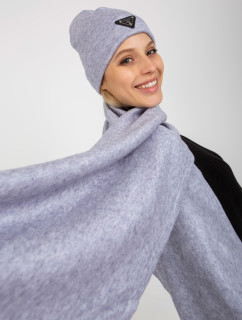 Svetlo fialová dámska zimná súprava so šálom