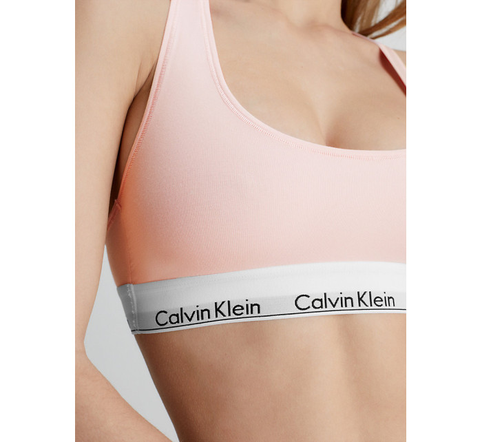 Dámska podprsenka Bralette Modern Cotton 0000F3785E2NT svetlo ružová - Calvin Klein