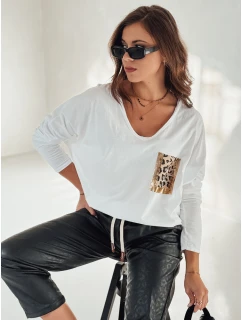 dámská halenka oversize s potiskem bílá Dstreet model 21982015 - FashionStreet