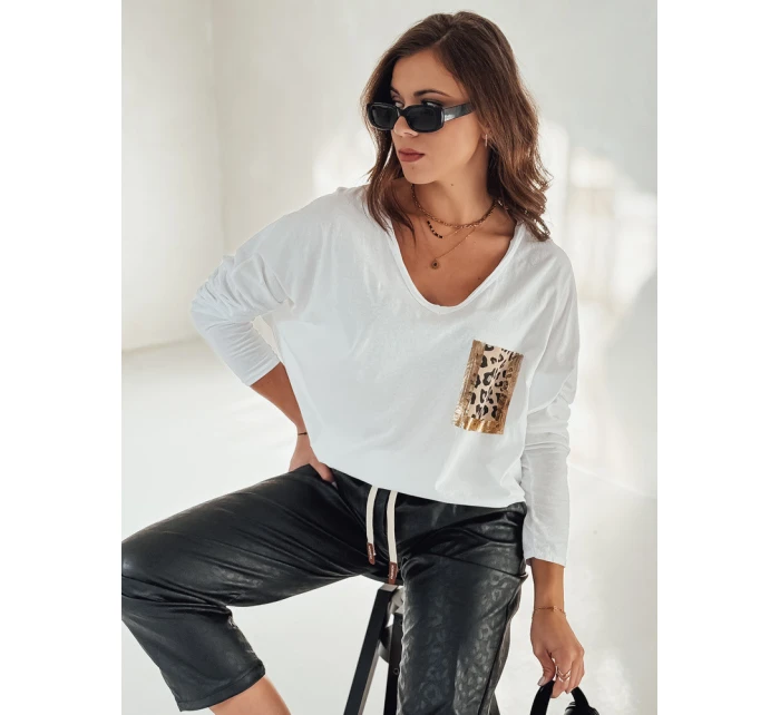 dámská halenka oversize s potiskem bílá Dstreet model 21982015 - FashionStreet