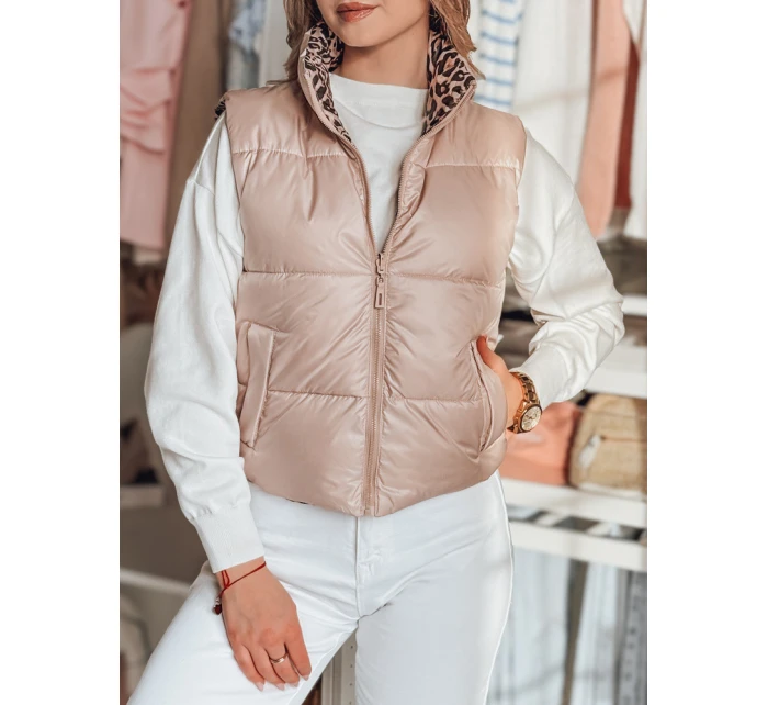 Dámská krátká oboustranná vesta růžová Dstreet model 21984368 - FashionStreet Dámská krátká oboustranná vesta růžová Dstreet model 21984368 - FashionStreet