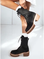 Dámské šněrovací boty černé Dstreet model 21993912 - FashionStreet