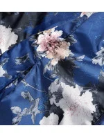 Svetlomodrá dámska obojstranná bunda s kapucňou (SF732)