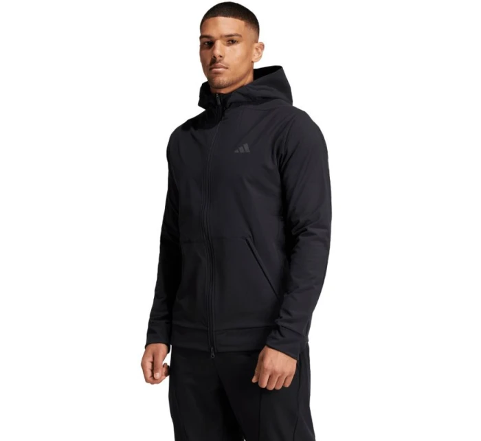 Pánska mikina adidas Designed for Training COLD.RDY Full-Zip Hoodie black IN5607 pánske oblečenie