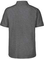 O Pánské piqué polo z bio bavlny dark heather model 22503652 - Neutral O Pánské piqué polo z bio bavlny dark heather model 22503652 - Neutral