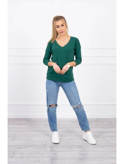 Halenka s výstřihem do V zelená Halenka s výstřihem do V zelená