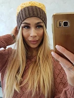Bibiana fleecová čiapka K264 mocca+yellow