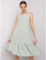 Šaty 328 SK model 15211588 světle zelená - FPrice Šaty 328 SK model 15211588 světle zelená - FPrice