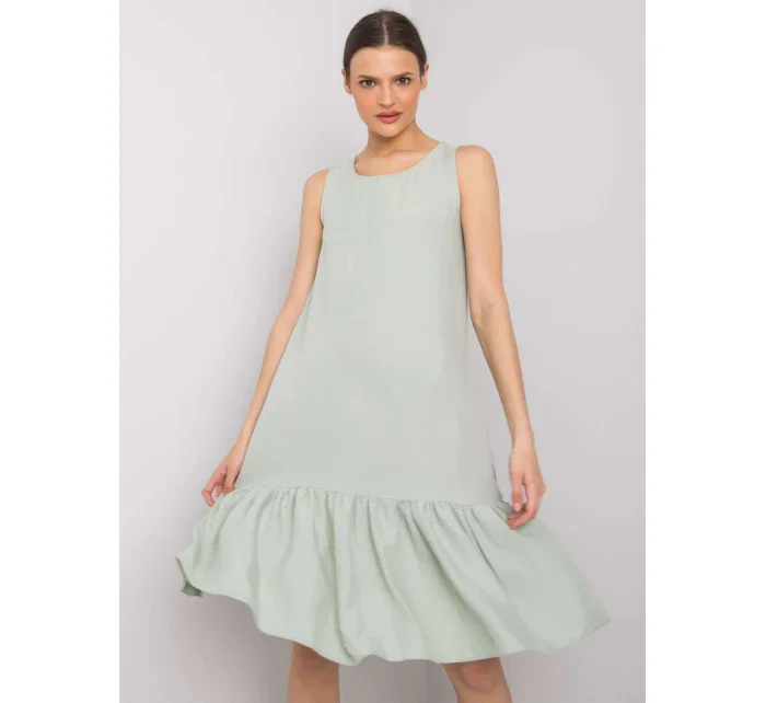 Šaty 328 SK model 15211588 světle zelená - FPrice Šaty 328 SK model 15211588 světle zelená - FPrice