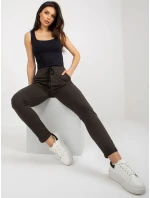 Spodnie dresowe RV DR model 18484382 ciemny khaki - FPrice Spodnie dresowe RV DR model 18484382 ciemny khaki - FPrice