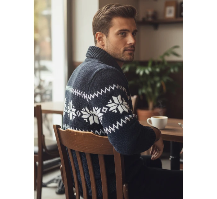 Pánský tmavě modrý svetr Dstreet model 21982525 - FashionStreet