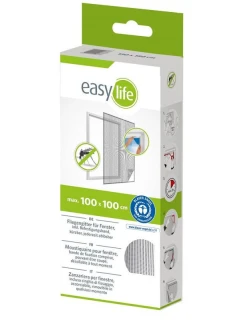 MOSKYTIÉRA NA OKNO 100X100 BIELY POLYESTER + PÁSIK NA SUCHÝ ZIPS