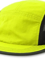Atlantis Headwear Erie 5-panelová skladateľná čiapka 33.0269 žltá fluo