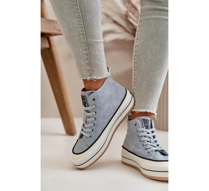 Zateplené Dámské Tenisky Na Platformě Eko Kůže Big Star model 21669567 Modré - Big Star Shoes