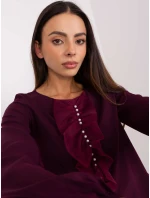 Blúzka LK BZ 506673.36 tmavo fialová