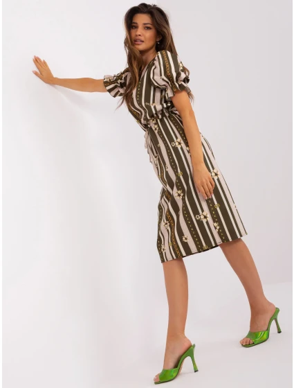 Šaty LK SK 507468 1.20P khaki Šaty LK SK 507468 1.20P khaki