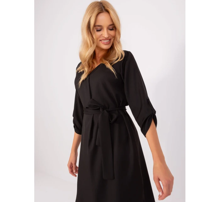 Sukienka WN SK model 18955184 czarny - FPrice Sukienka WN SK model 18955184 czarny - FPrice