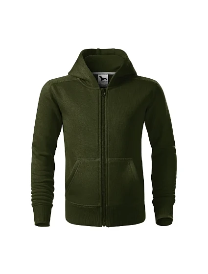 Trendy Zipper mikina dětská military
