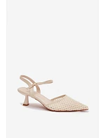 Dámske sandále X3515 cream - Diamantique