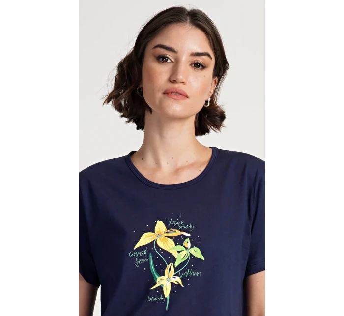 Dámska nočná košeľa s krátkym rukávom Paula