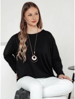 dámská oversize halenka s přívěskem s černou Dstreet model 21982062 - FashionStreet
