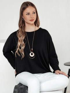 dámská oversize halenka s přívěskem s černou Dstreet model 21982062 - FashionStreet