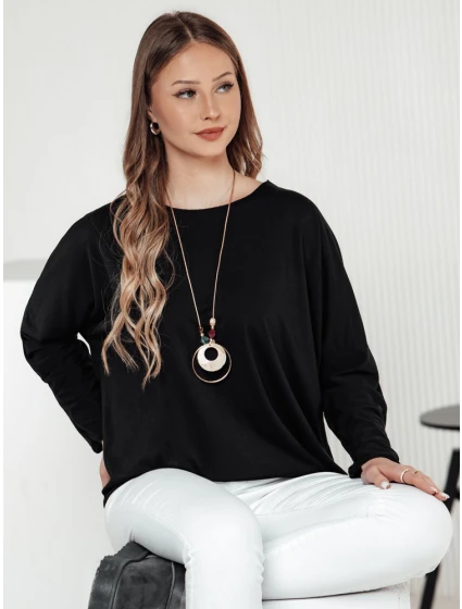 dámská oversize halenka s přívěskem s černou Dstreet model 21982062 - FashionStreet