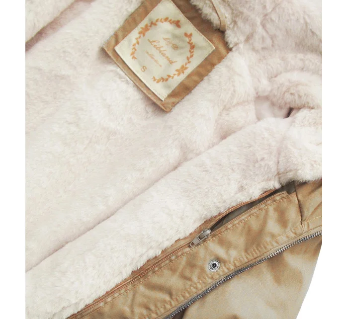 ZIMOWA DAMSKA PARKA Z I KAPTUREM BEŻOWA model 21242072 - Libland