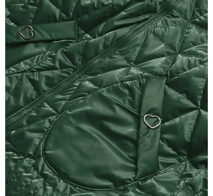 Zelená metalická dámska bunda (2021-01)