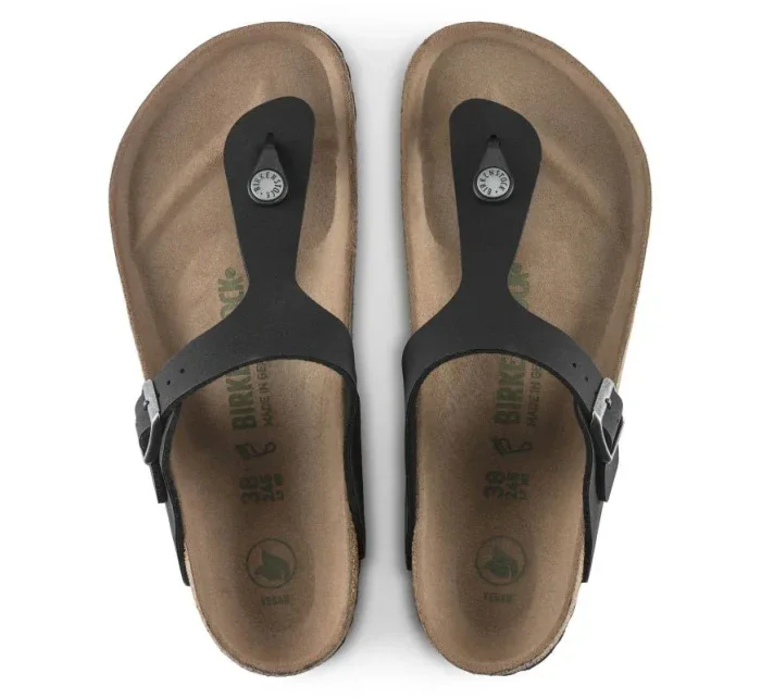 Birkenstock Gizeh Birko-Flor women's Narrow Black žabky pre úzke chodidlo vegan black (1020487) dámske