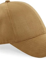 Beechfield B 656 6-panelová čiapka s kšiltom „Faux Suede“ 53.0656 karamelová