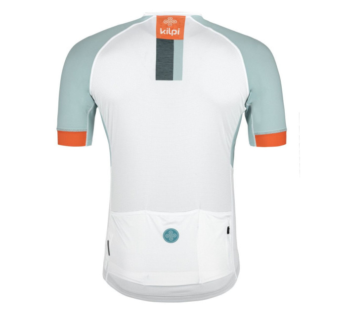Pánsky cyklistický dres Treviso-m biely so zapínaním na celý zips - Kilpi