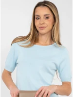 Sweter PM SW model 21923956 jasny niebieski - FPrice Sweter PM SW model 21923956 jasny niebieski - FPrice