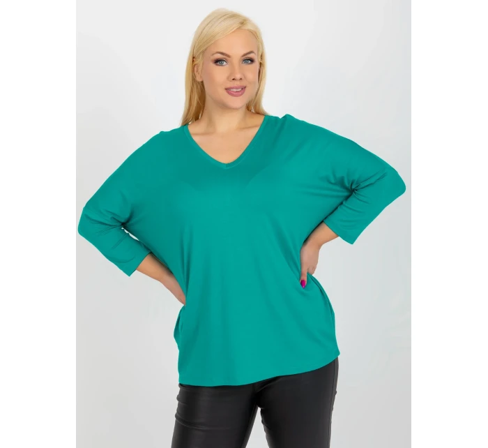 Blúzka RV BZ 5745.18 Tyrkysová Blúzka RV BZ 5745.18 Tyrkysová