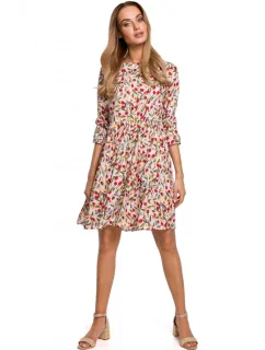 M521 Šaty s nariasenými rukávmi - model 5