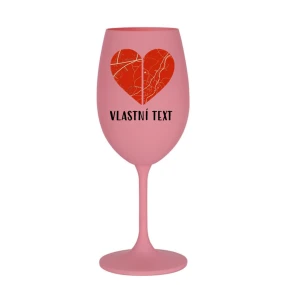 Personalizovaná sklenice - dvě mapy jako srdce