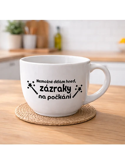 IMPOSSIBLE TO DO, MEGA XXL keramický hrnček 1000 ml