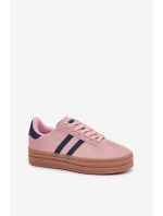 Dámské Tenisky Na Platformě Růžové model 21680443 - Boto Dámské Tenisky Na Platformě Růžové model 21680443 - Boto