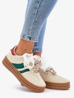 Jariana Dámske tenisky s béžovými cvočkami