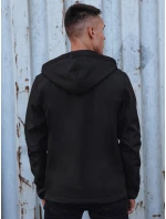 Pánská přechodná softshellová bunda s kapucí černá model 21980013 - Dstreet