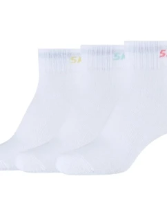 3PPK Mesh Quarter Socks White 3538 model 21387924 - Skechers