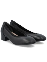 Dámské kožené lodičky na nízkém podpatku černé model 21906644 - Rieker