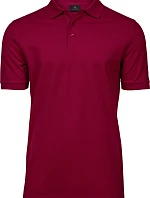 Tee Jays TJ 1405 Pánske luxusné ťažké strečové piqué polo 18.1405 tmavočervená